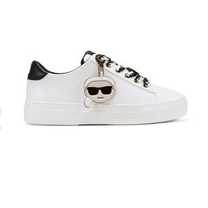 NWOB KARL LAGERFELD PARIS Women's Capree Lace-Up Sneakers. Size 7.5. MSRP $139